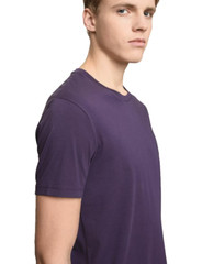 Armani Exchange Men Pima Cotton Crew Neck Shirt Eggplanet LARGE