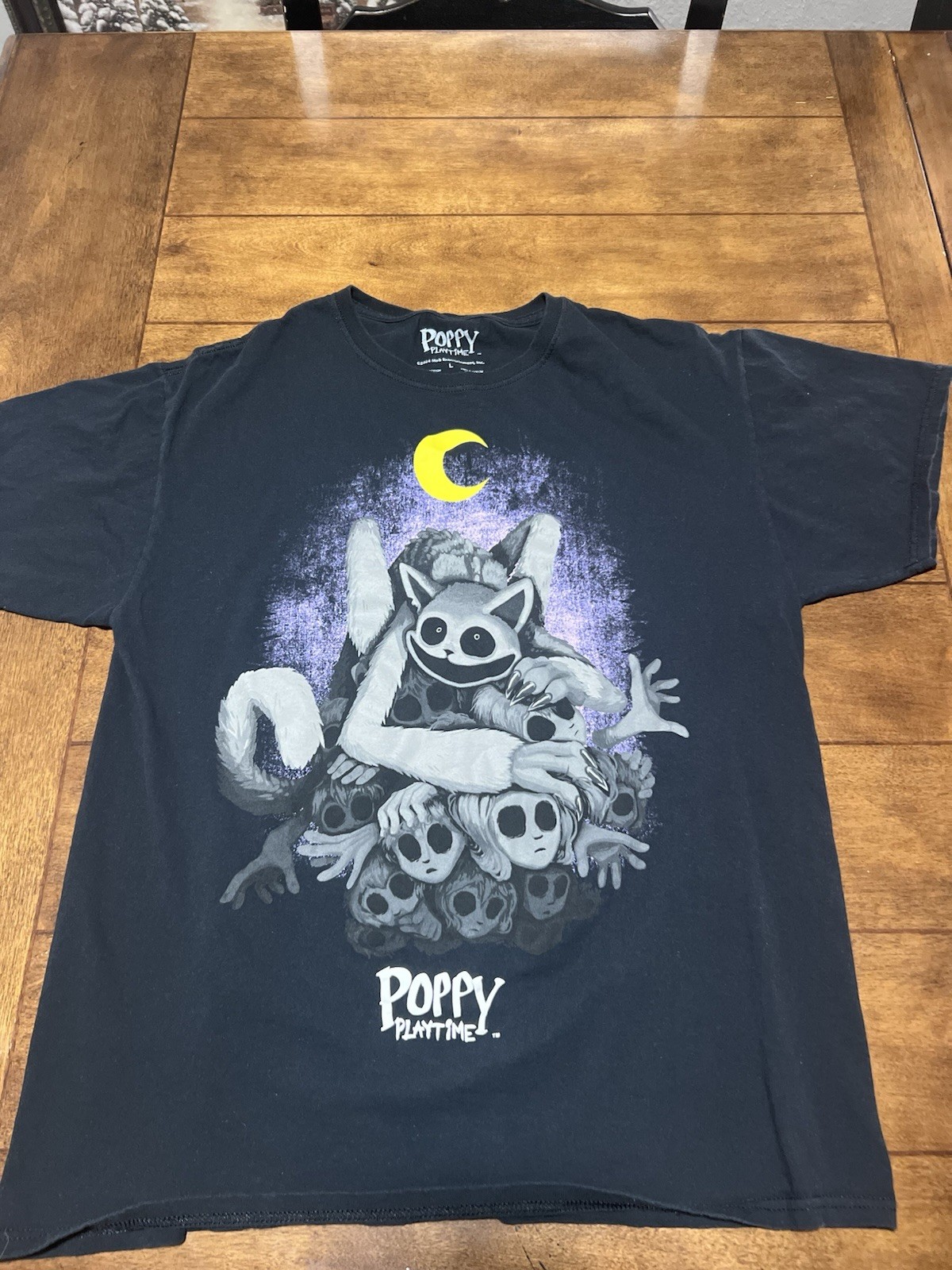 POPPY-PLAYTIME Large t shirt Graphic Black Size gallery