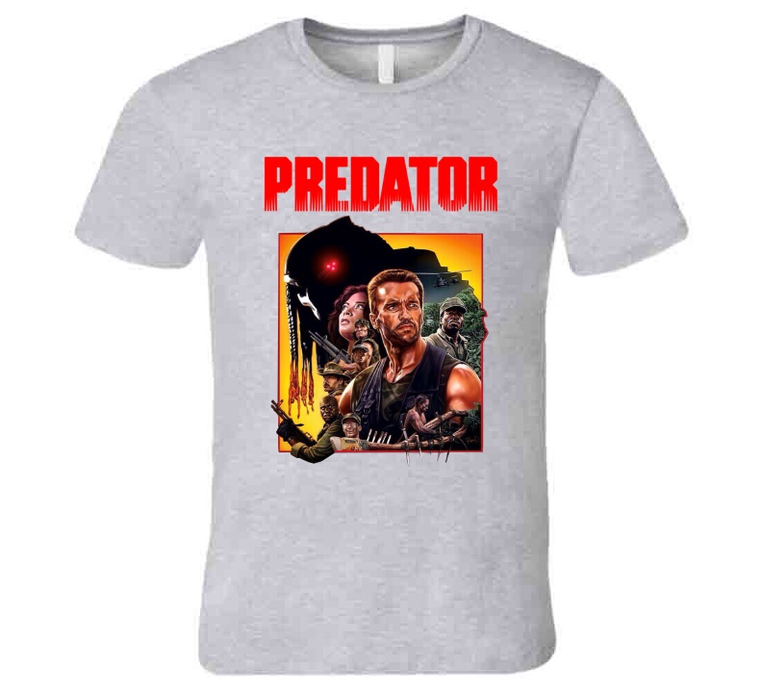 Predetor Action Movie Retro 80's T Shirt gallery