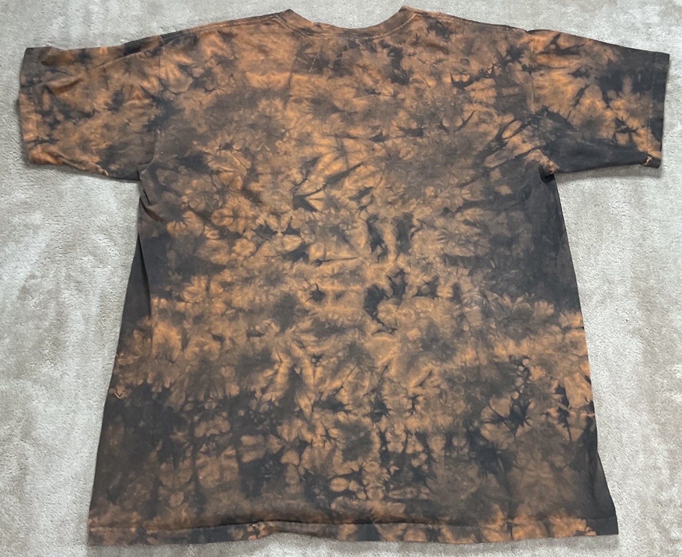Rainforest Cafe Tiger Face Tie Dye T-Shirt Adult Large All Over Print Orange gallery