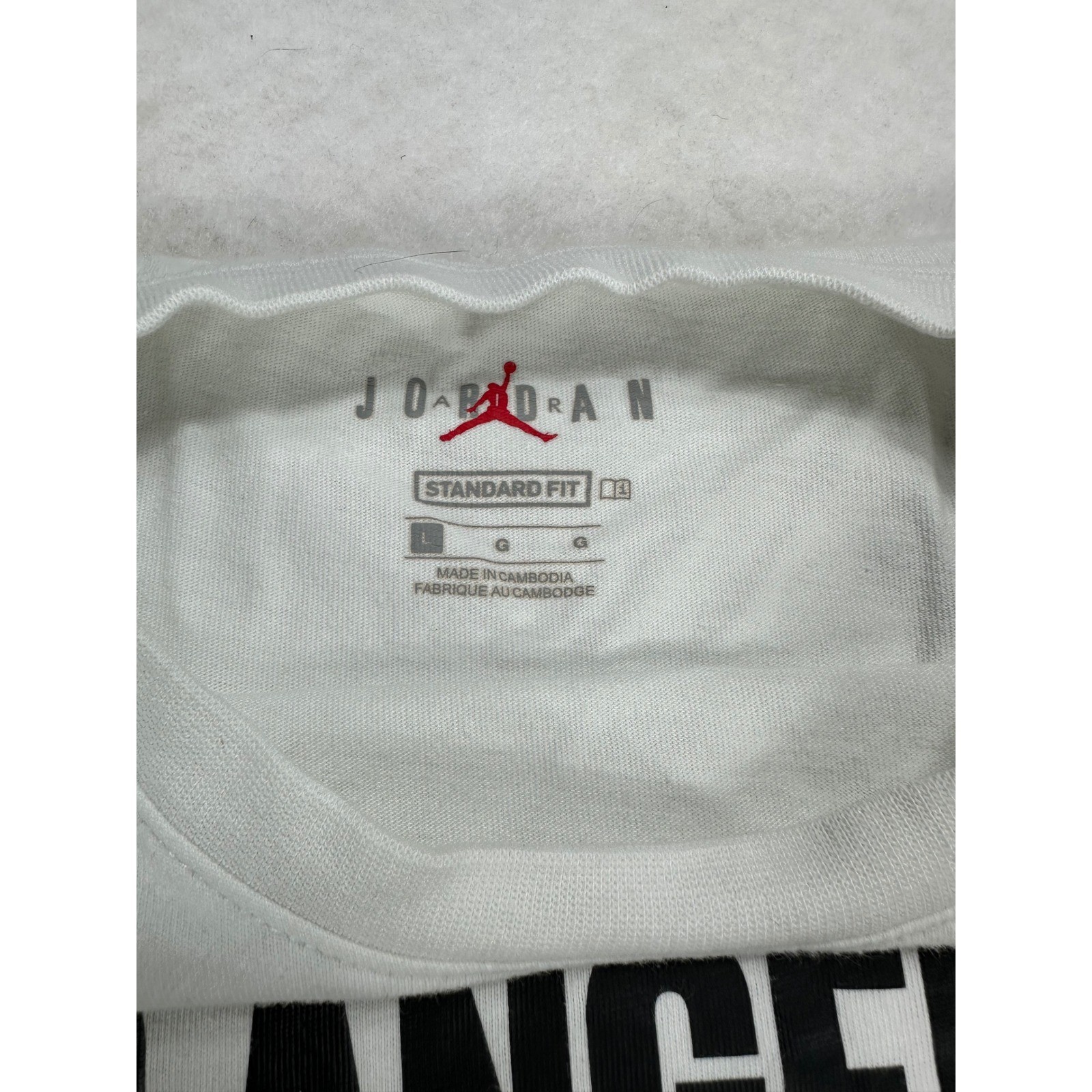 Jordan Mens Los Angeles Jumpman Graphic T-Shirt White Large Standard Fit gallery