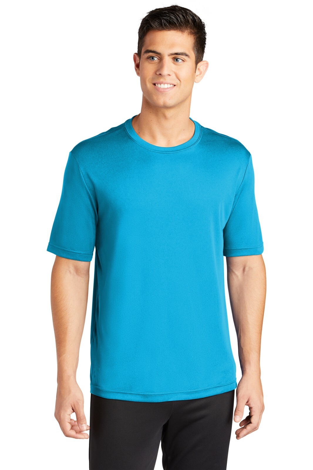 MEN'S MOISTURE WICKING Dri fit Long Sleeve SPORT-TEK T-shirt ST350 X 2 SHIRTS gallery