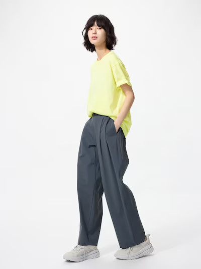 [2PCS SAME COLOR] UNIQLO Dry collar crew neck T-shirt XS-4XL 16Colors Unisex NWT gallery