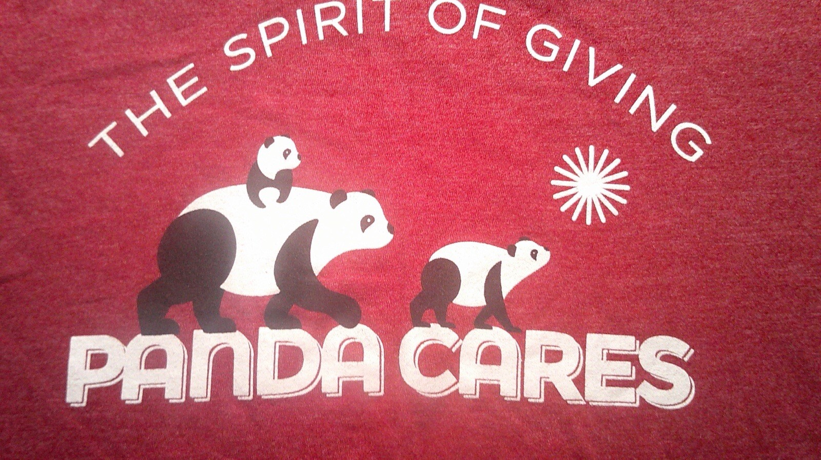 XS NWOT The Spirit Of Giving Panda Cares Shirt gallery