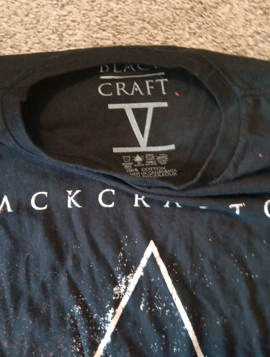 Black Craft Cult Shirt As Above So Below Mens 2XL Short Sleeve Black Goth Punk gallery