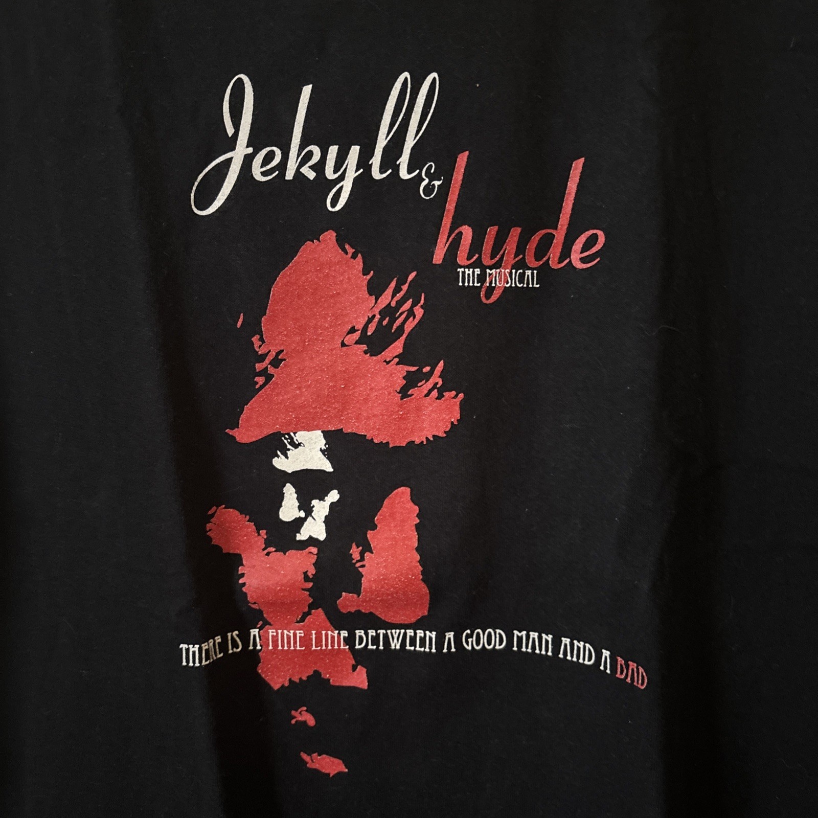 2008 Jekyll and Hyde The Musical T Shirt Mens Large Cotton Muncie Civic Theatre gallery