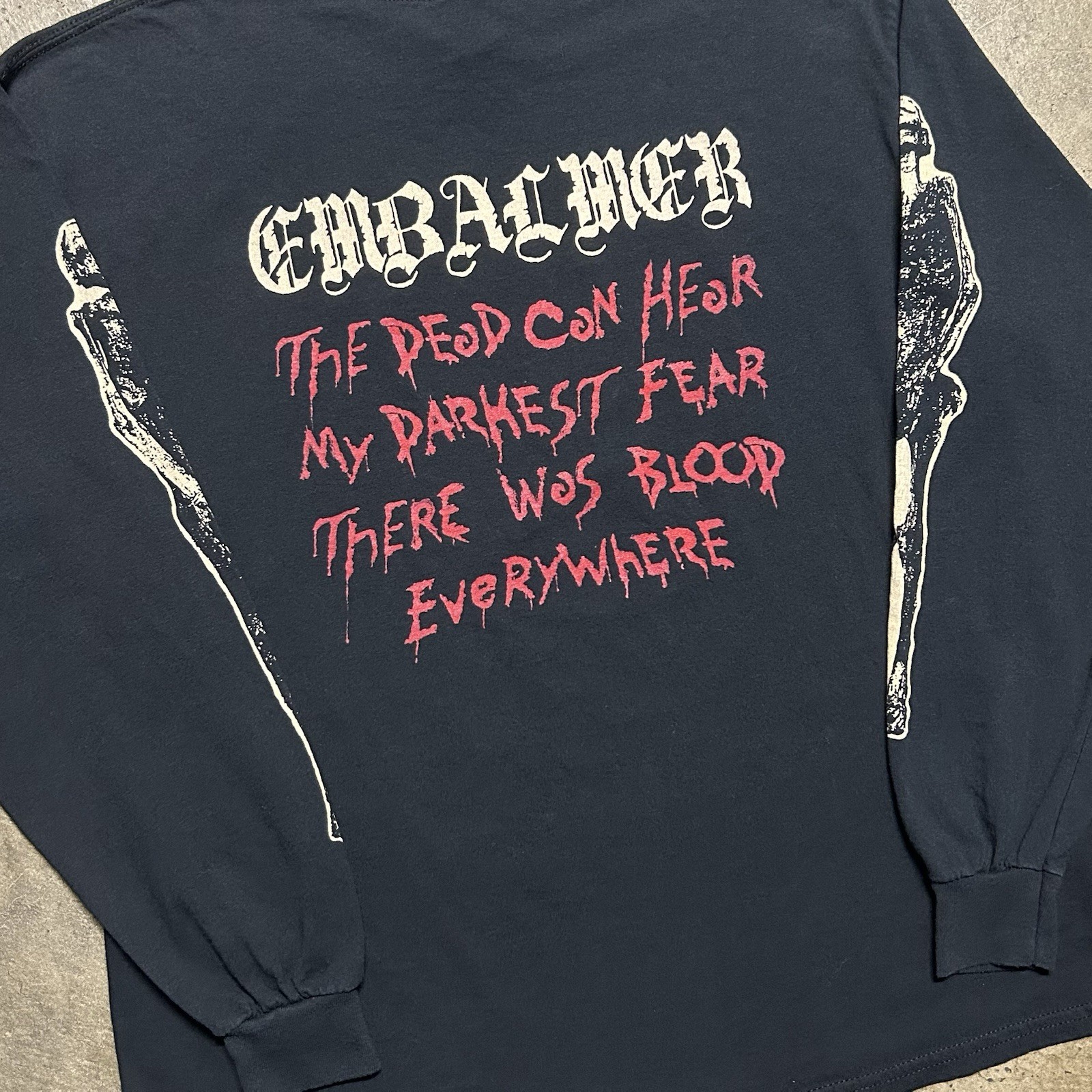 EMBALMER Band Tee Death Metal There Was Blood Everywhere VTG 2010s Print XL MINT gallery