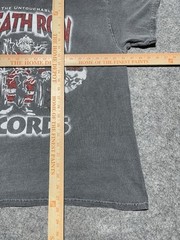 The Untouchable Death Row Records Label Skulls Rap Gray LBC LA Shirt Lrg Glitter