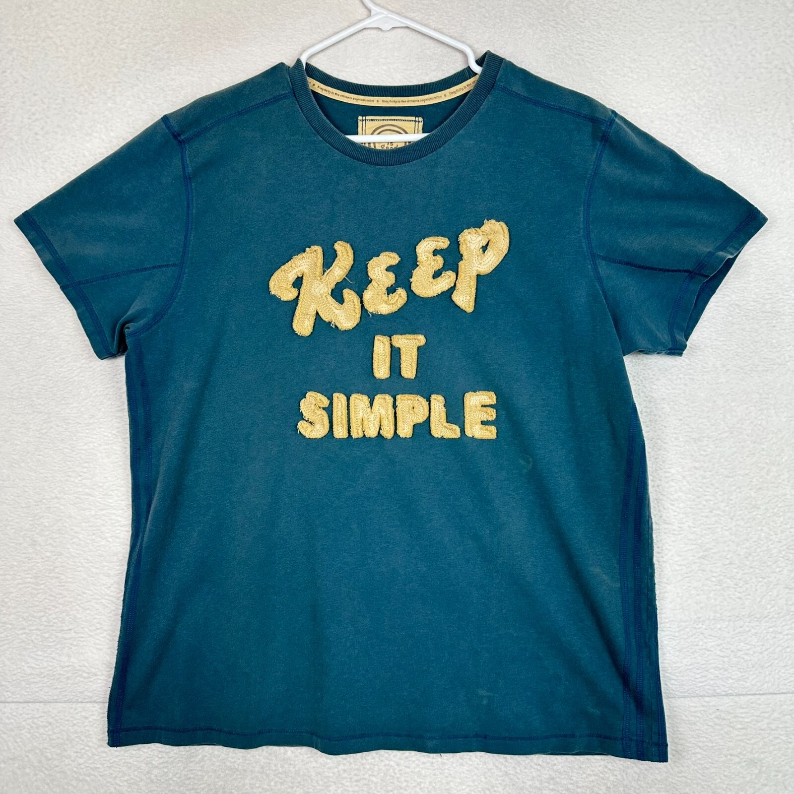 Life is Good T Shirt Adult Size Large Short Sleeve 'Keep it Simple' Semi-Fitted gallery