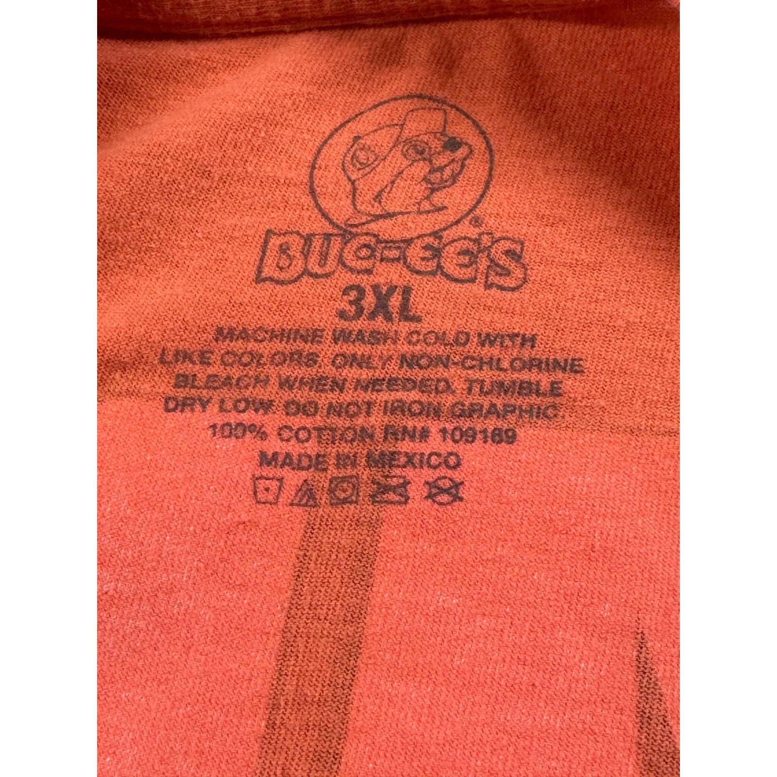 Buc-ee's Missouri Graphic T-Shirt Mens 3XL Orange Short Sleeve Beaver Souvenir gallery