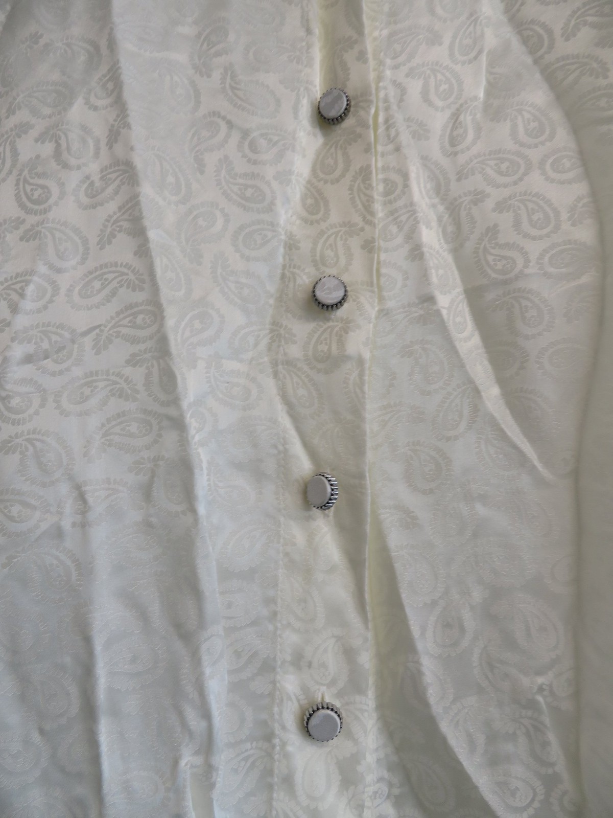 The Kooples - Paisley Shirt - Ivory - Long Sleeve Button-Up - Size 3 gallery