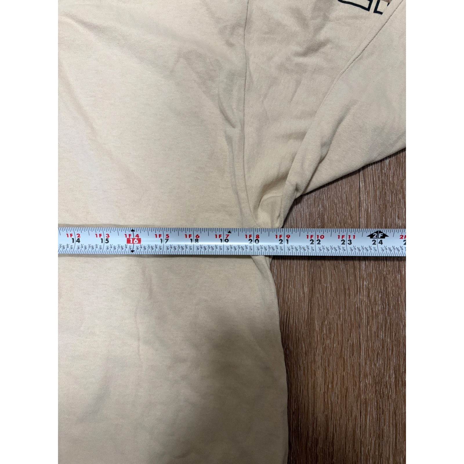 The Thread Shop Mens Tour Graphic Long Sleeve T-Shirt Beige Neon Large L gallery