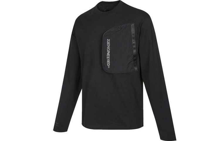 Jordan Reflective Print Splicing Pocket Crew Neck T-Shirt gallery