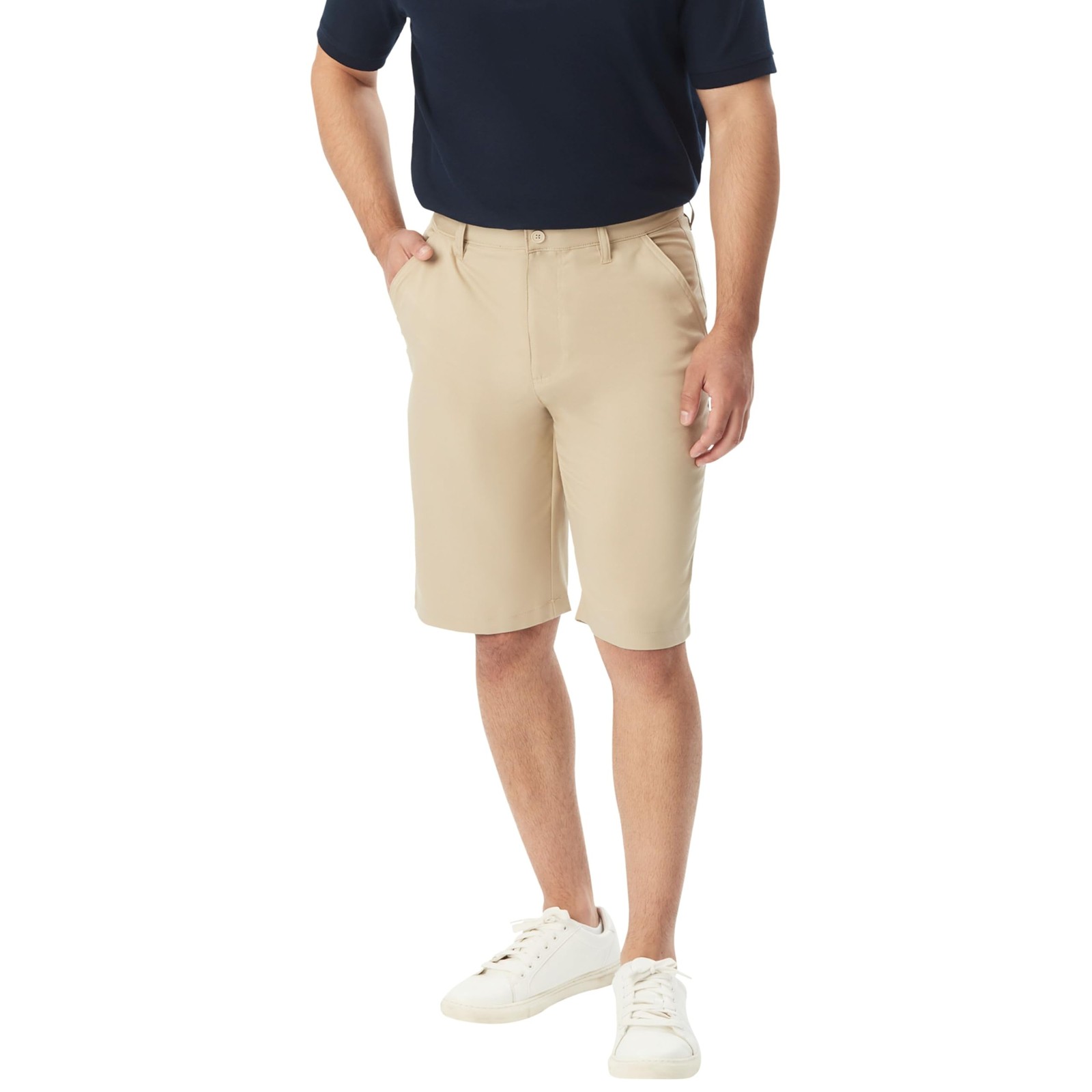 Mens Moisture Wicking Flat Front Stretch Microfiber Performance Short gallery