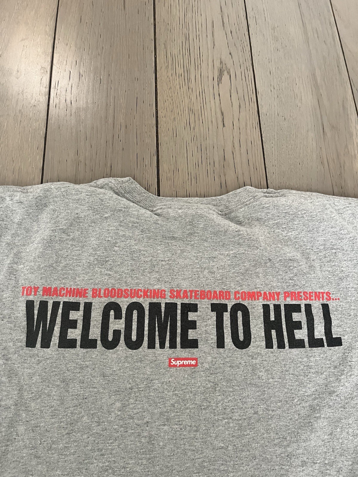 Supreme x Toy Machine “Welcome To Hell” Mens T-Shirt Size XL gallery