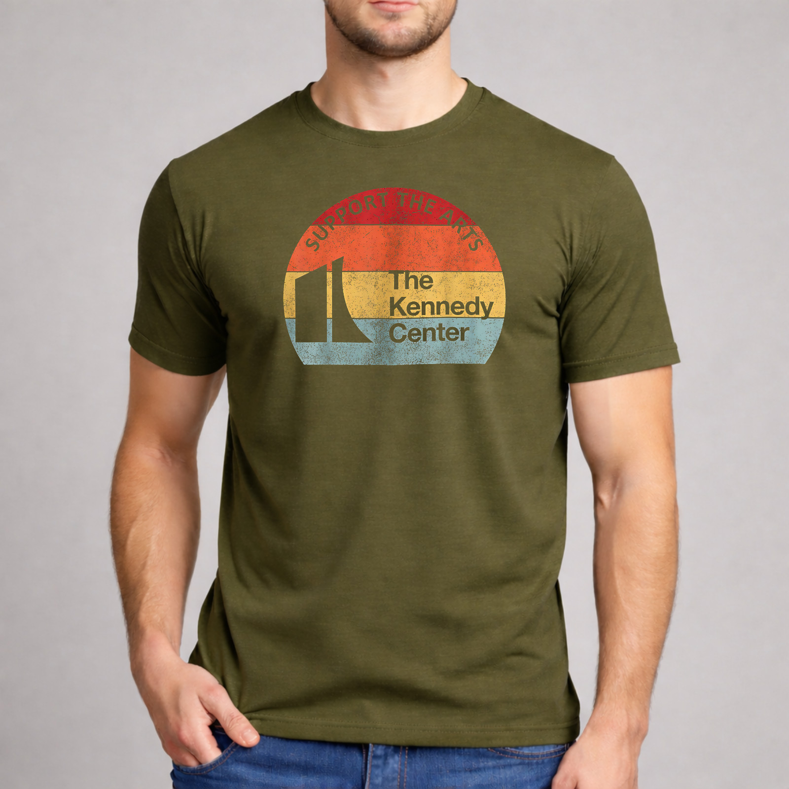 The Kennedy Center T-Shirt Support The Arts Vintage Style Souvenir Graphic Ash gallery
