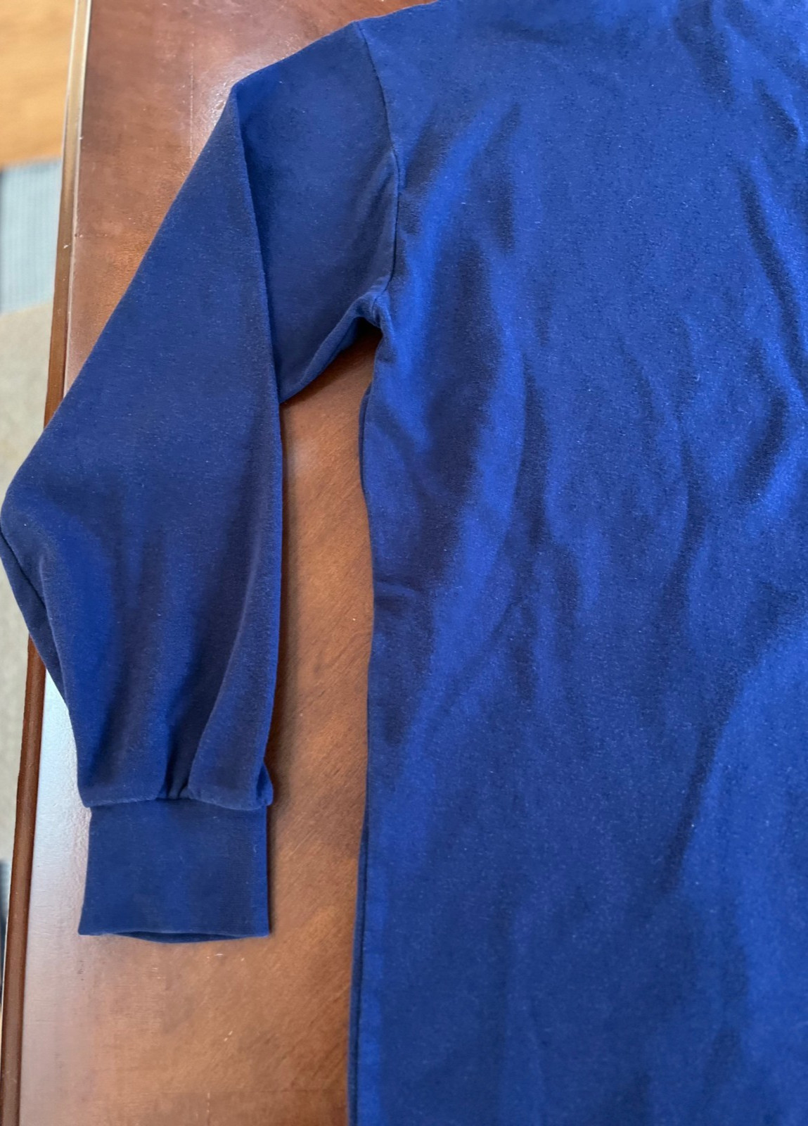 St. John’s Bay Men’s L Turtleneck • 100% Combed Cotton • Blue Long Sleeve Shirt gallery
