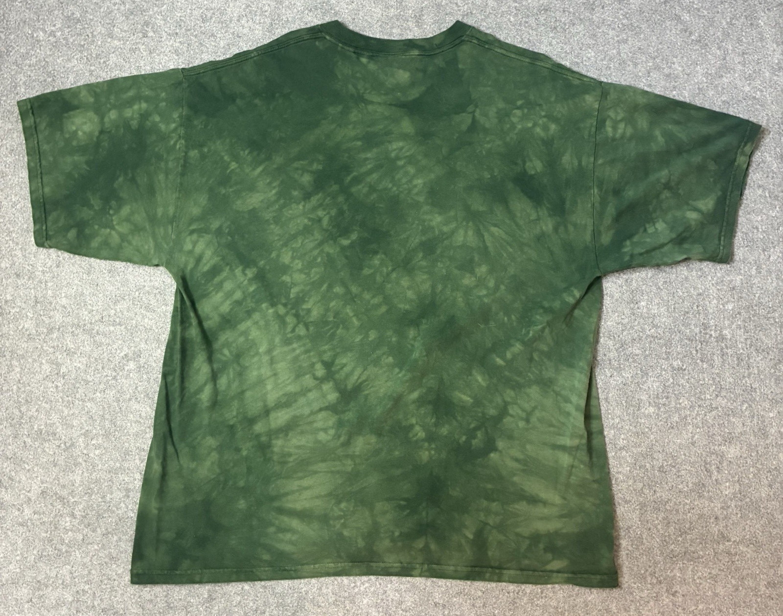 Vintage Y2K The Mountain Mens XL Tie Dye Muskie Fishing Shirt Green Nature Musky gallery