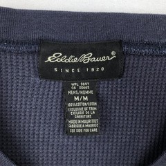 Used ~2000’S Eddie Bauer Thermal Long-Sleeve T-Shirt Waffle Knit Men’s Size …