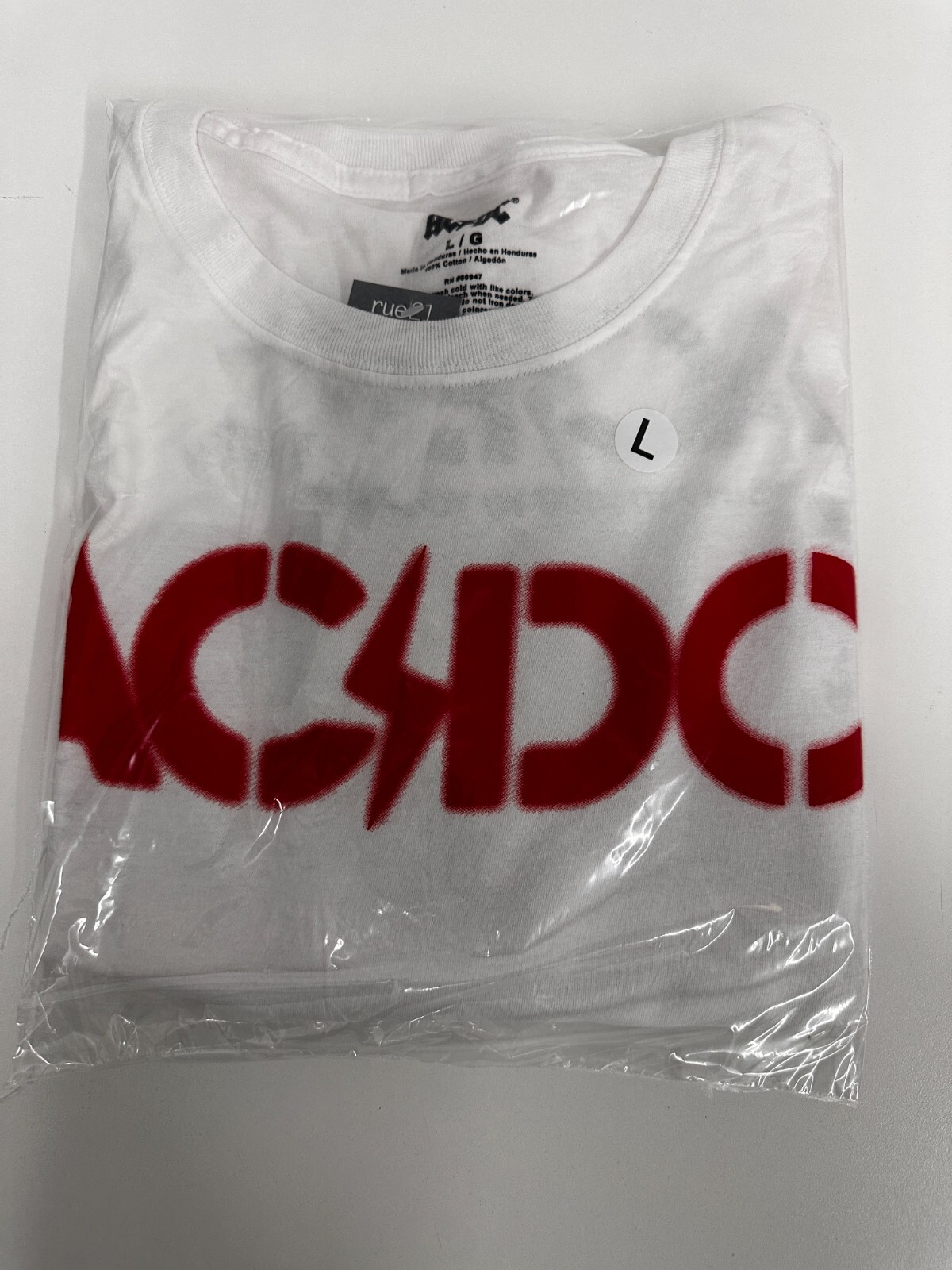 ACDC WHITE GRAPHIC HIGH VOLTAGE T SHIRT OFFICIAL LICENSE T SHIRT gallery
