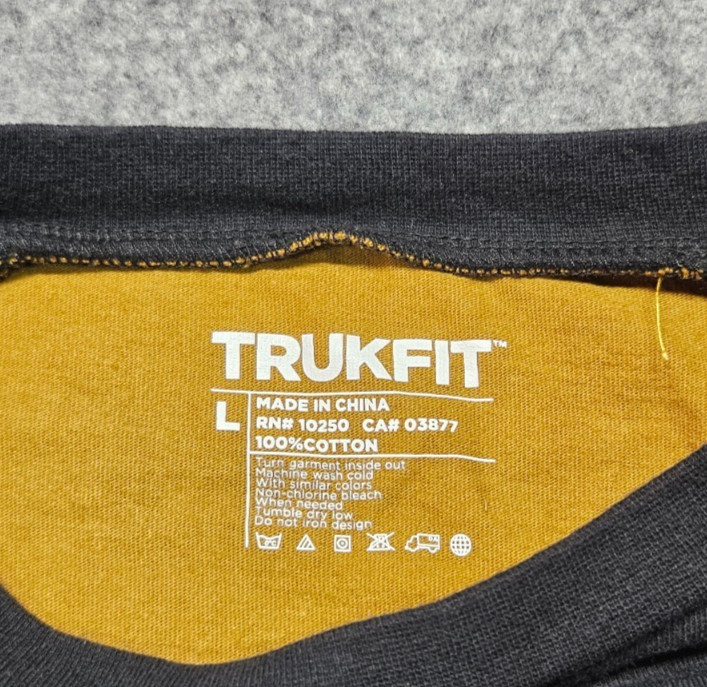 Trukfit multi-color long sleeve cotton "Truk da world" shirt men size Large gallery