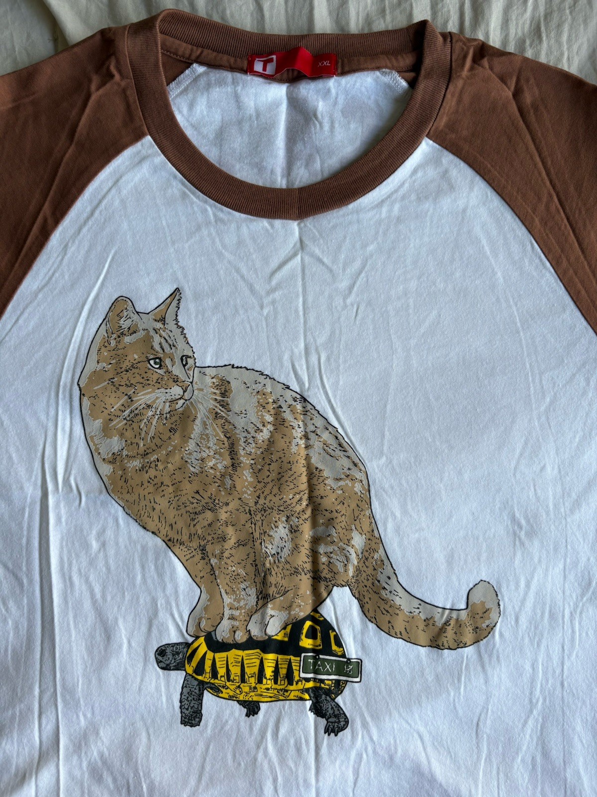 Taxi Cat Japanese Taxi 2 Tone T-Shirt Size 2XL gallery