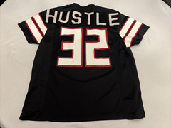 Hustle Gang Block by Block Football Jersey Grid Iron Hawk HG 32 X-LARGE