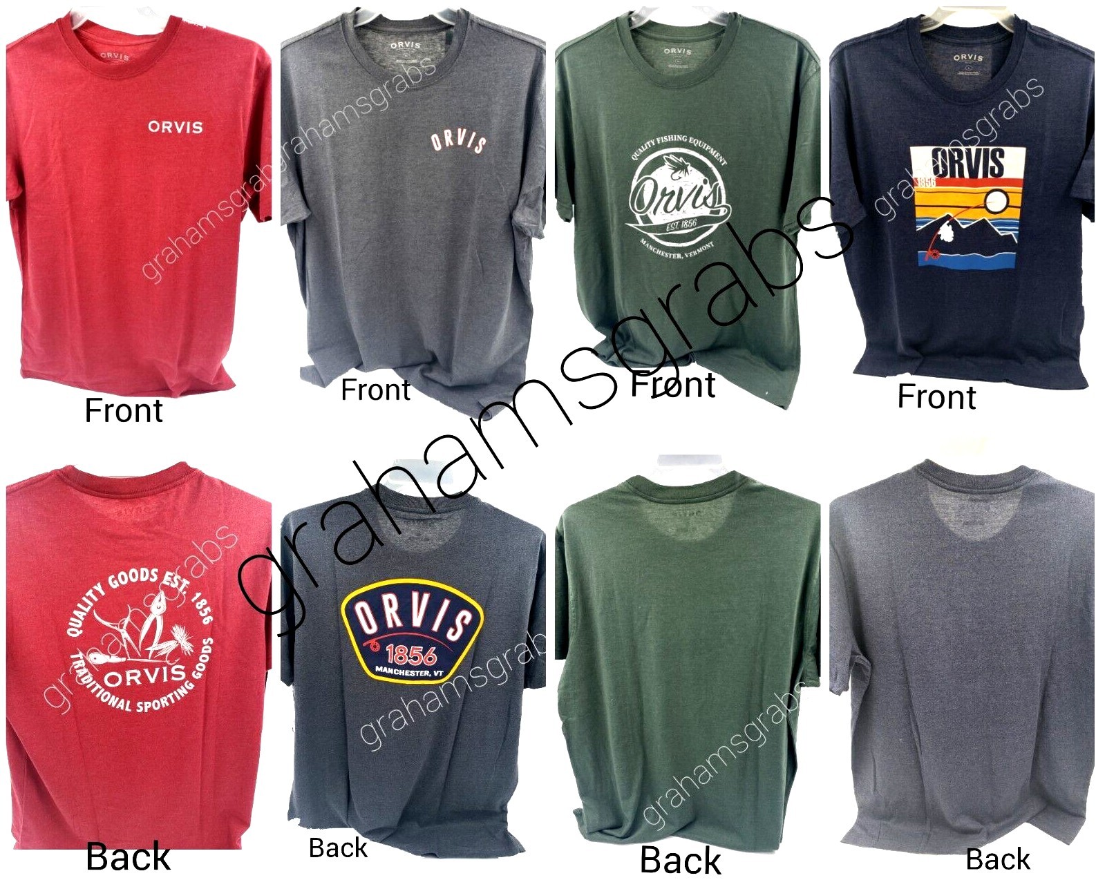 Men's ORVIS GRAPHIC T SHIRT FISHING OUTDOORS M, L, XL, XXL COLOR CHOICE gallery