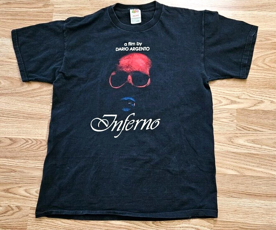 Vintage Dario Argento Inferno Horror Movie Promo T-Shirt Fruit of the Loom Large gallery