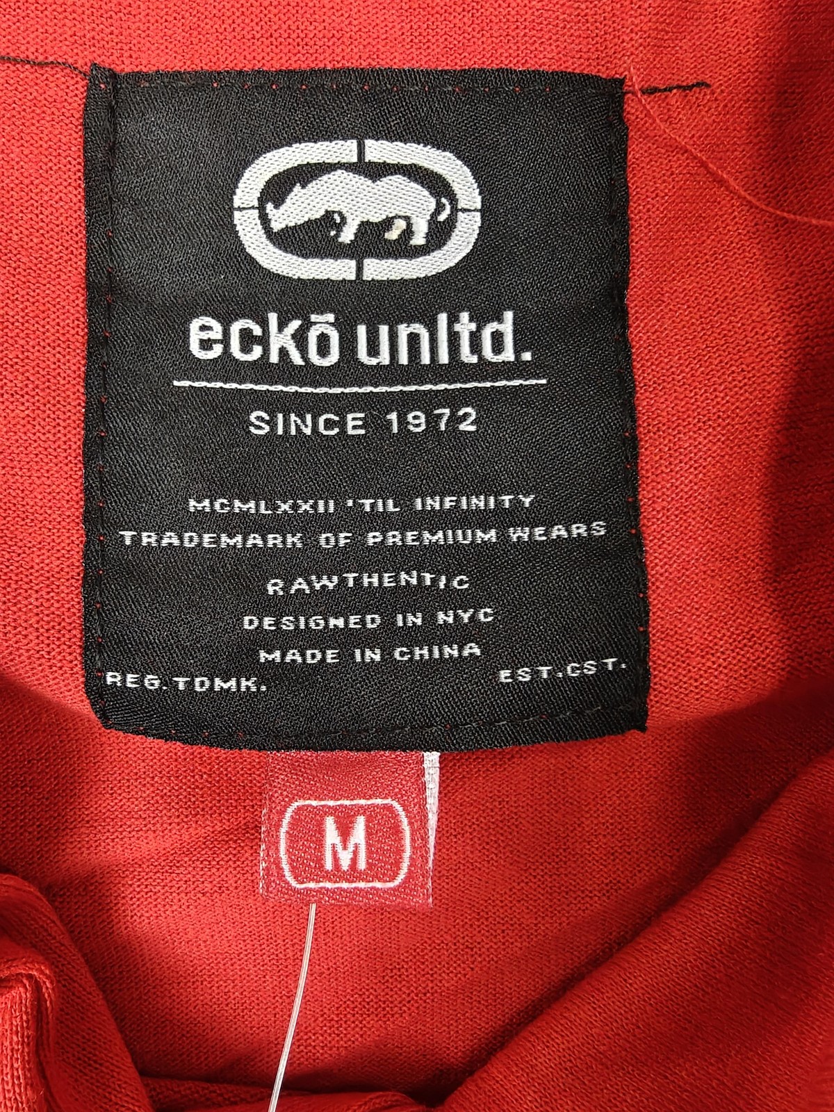 Ecko Unltd Hoodie Shirt Mens Medium Short Sleeve Colorblock Kangaroo Pocket New gallery