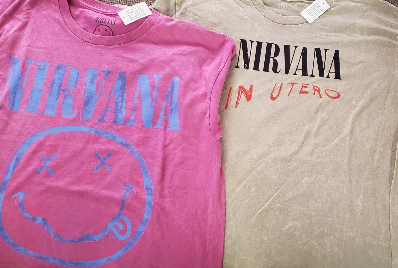 Nirvana T Shirts Size Large New! In Utero ! Kurt Cobain.Buyer GetsBoth! SEE PICS gallery