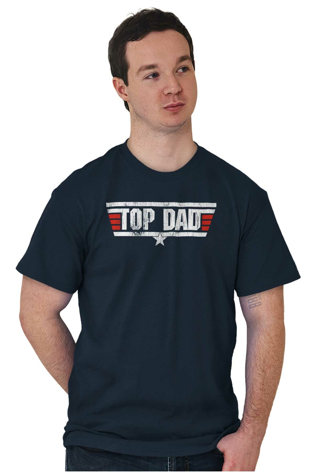 Top Dad Father's Day Best Ever Birthday Gift Mens Casual Crewneck T Shirts Tees gallery