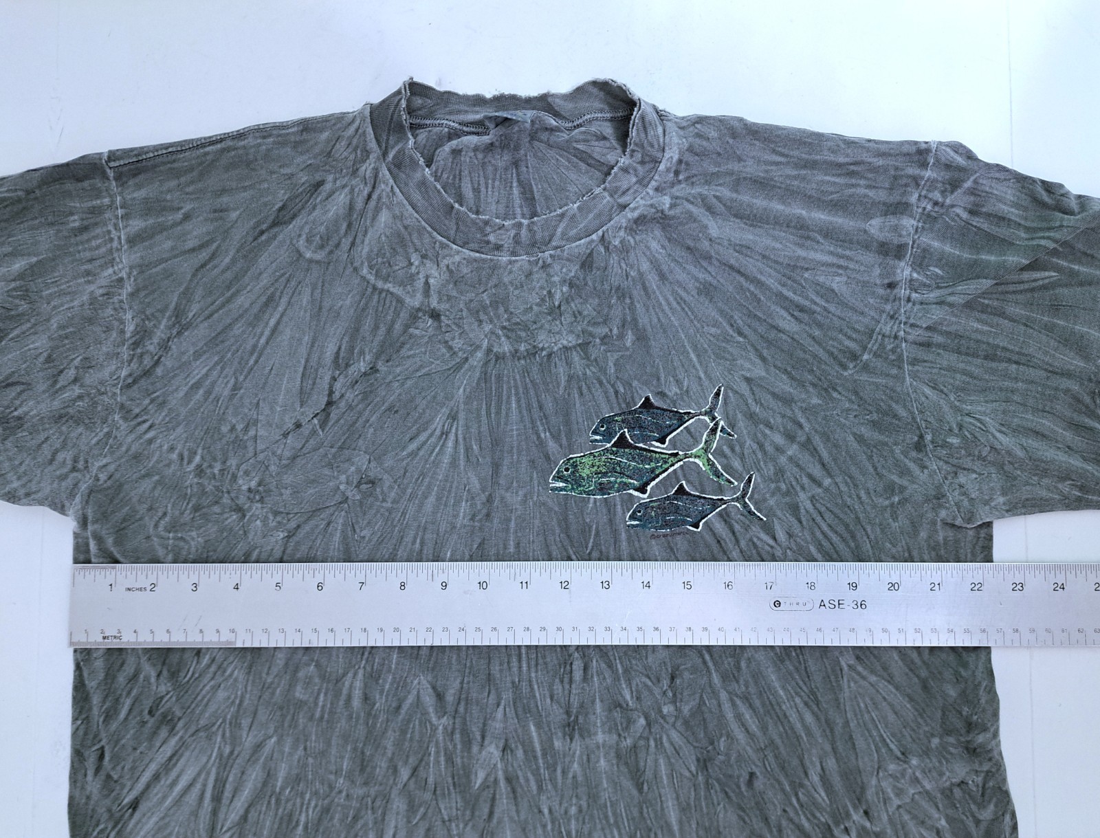 Vintage Crazy Shirts Dyed Lawaia Hawaii Fishing Canoe Island Tiki Tropical Beach gallery