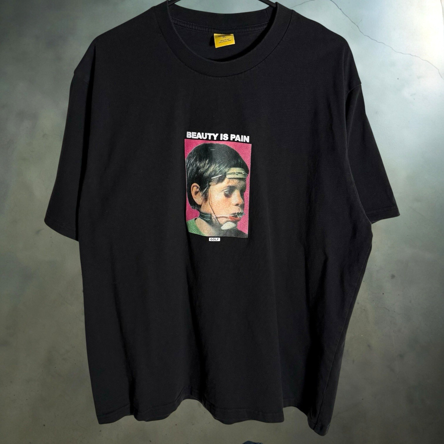 Golf Wang T Shirt Men's XL Black "Beauty is Pain" Tyler the Creator Rap RARE Tee gallery