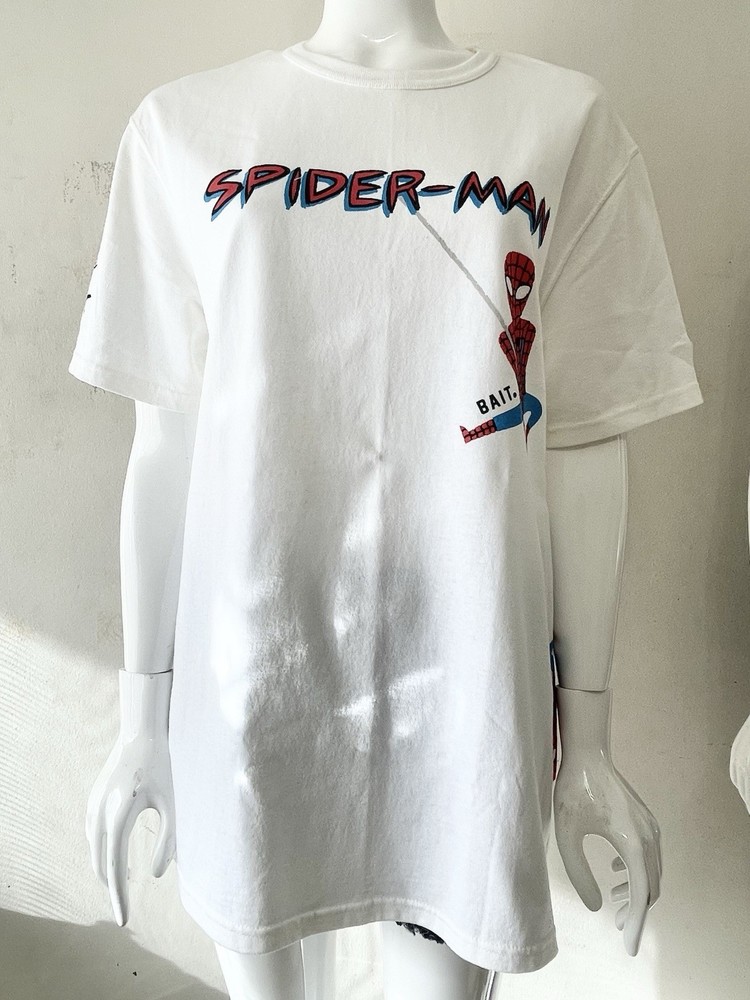 Spider-Man Bait x Marvel Graphics White T-Shirt Large USA