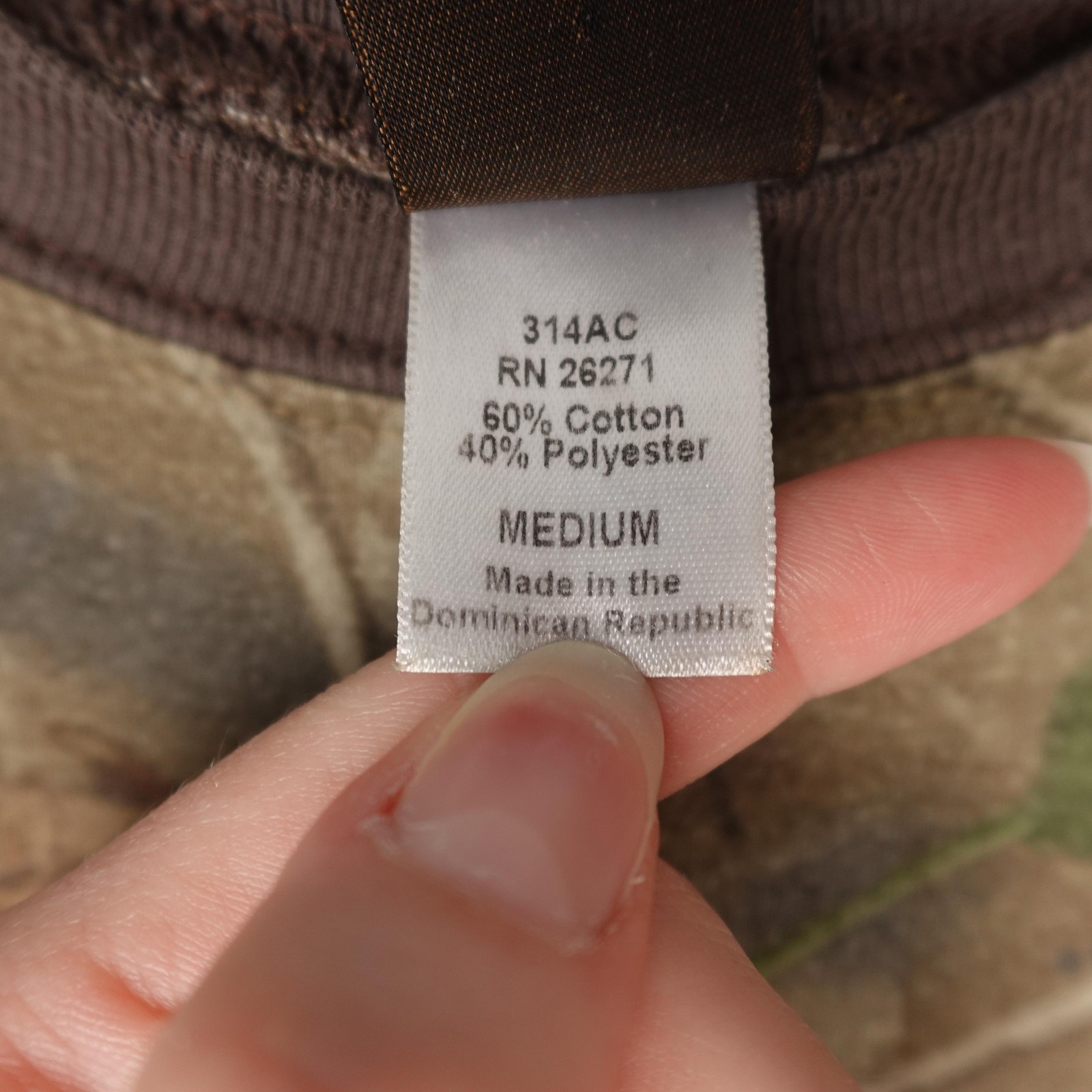 Vintage Ranger Shirt Mens Medium Camo Realtree Hardwood Pocket Outdoor Hunting gallery