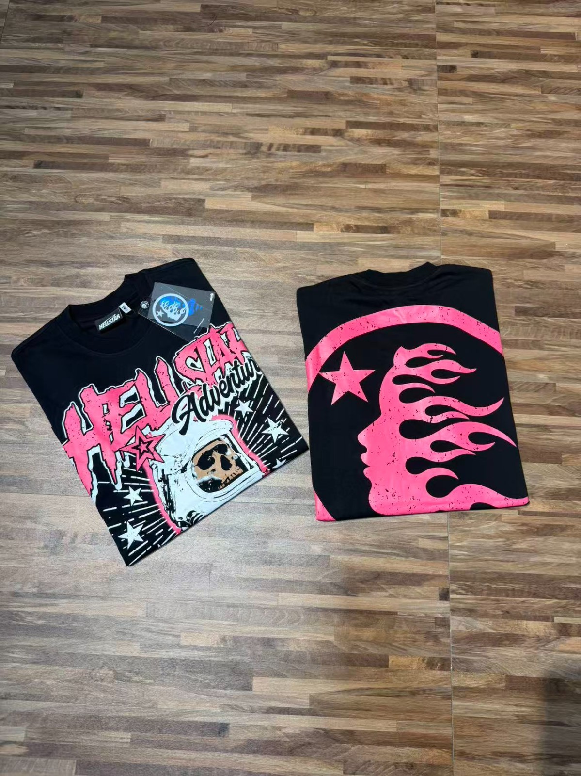 Graphic Hellstar tee shirt Men's Black Cotton NEW gallery