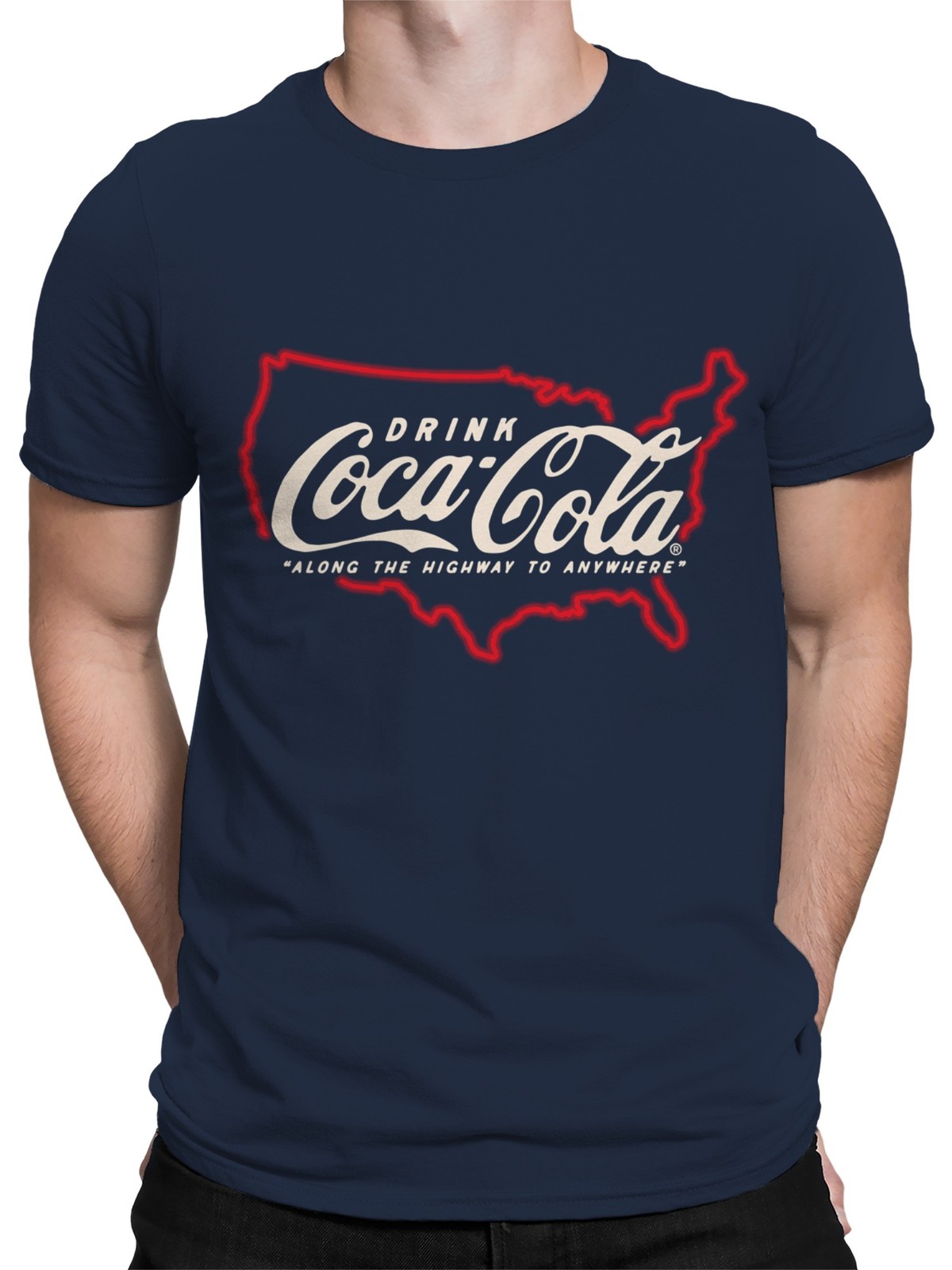 Officially Licensed Coca Cola Coca-Cola Highway to Anywhere Men's T-shirt gallery