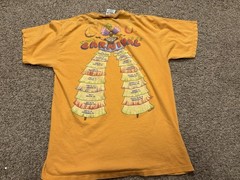 Vintage Jimmy Buffet Shirt L Carnival Tour 2 Sided 1998 Margaritaville Thrashed