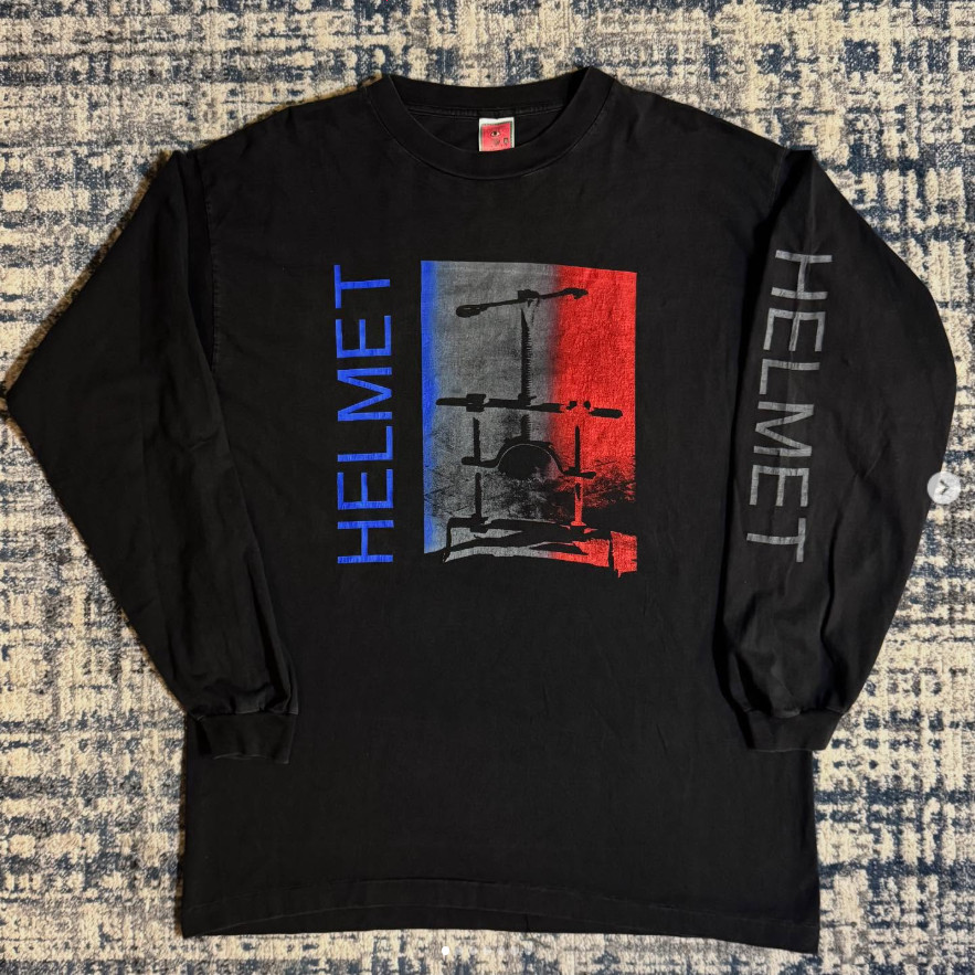 1990 HELMET STRAP IT ON Vintage Long Sleeves Shirt Reprint