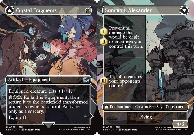 1 x Crystal Fragments // Summon: Alexander – Foil – Borderless – Final Fantasy –