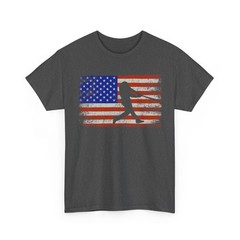 Baseball Shirt, Baseball Player USA Flag Baseball Sports Lovers Women Men Shirt