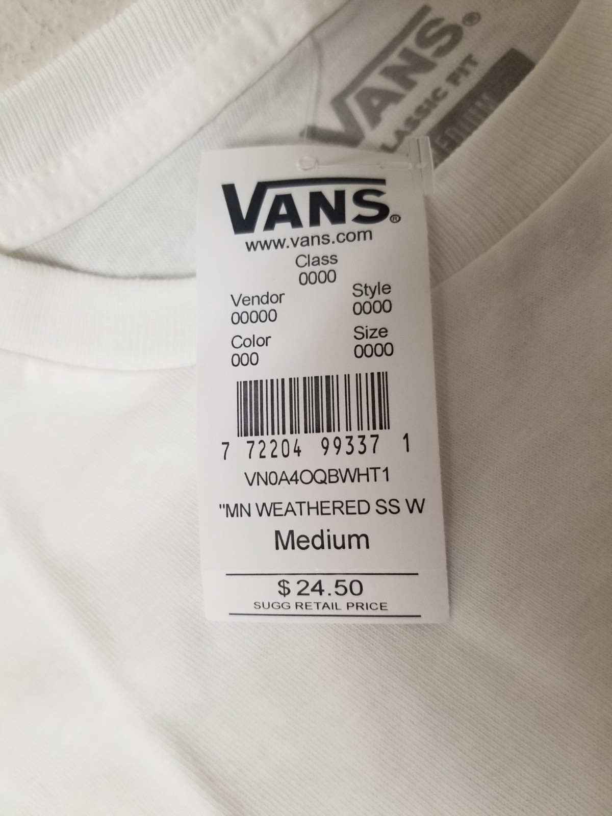 New Vans Weathered Skate T-Shirt. gallery