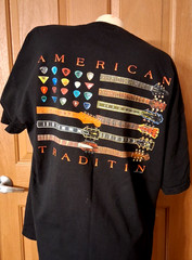 Delta Pro Weight Black Graphic Tee American Tradition Guitar Size XL