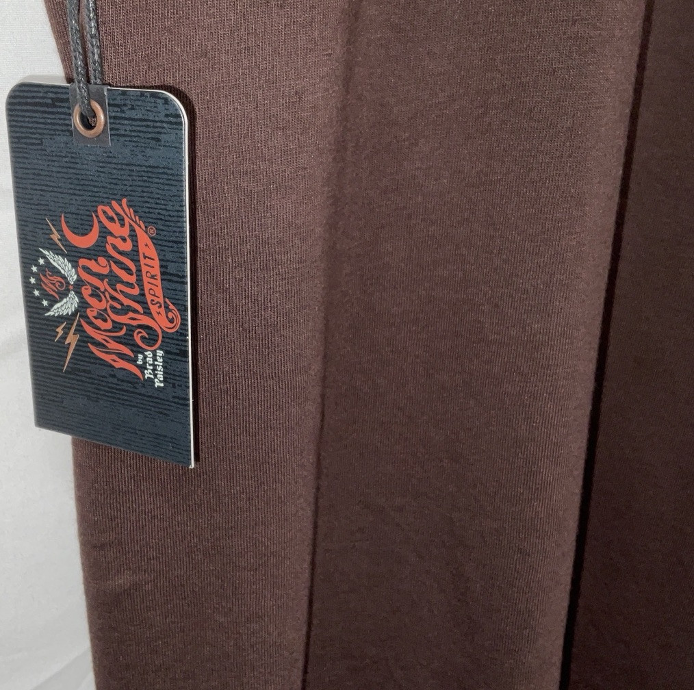 NWT Men’s Brad Paisley Moon Shine Spirit Comes Alive Guitar T-shirt Brown Medium gallery