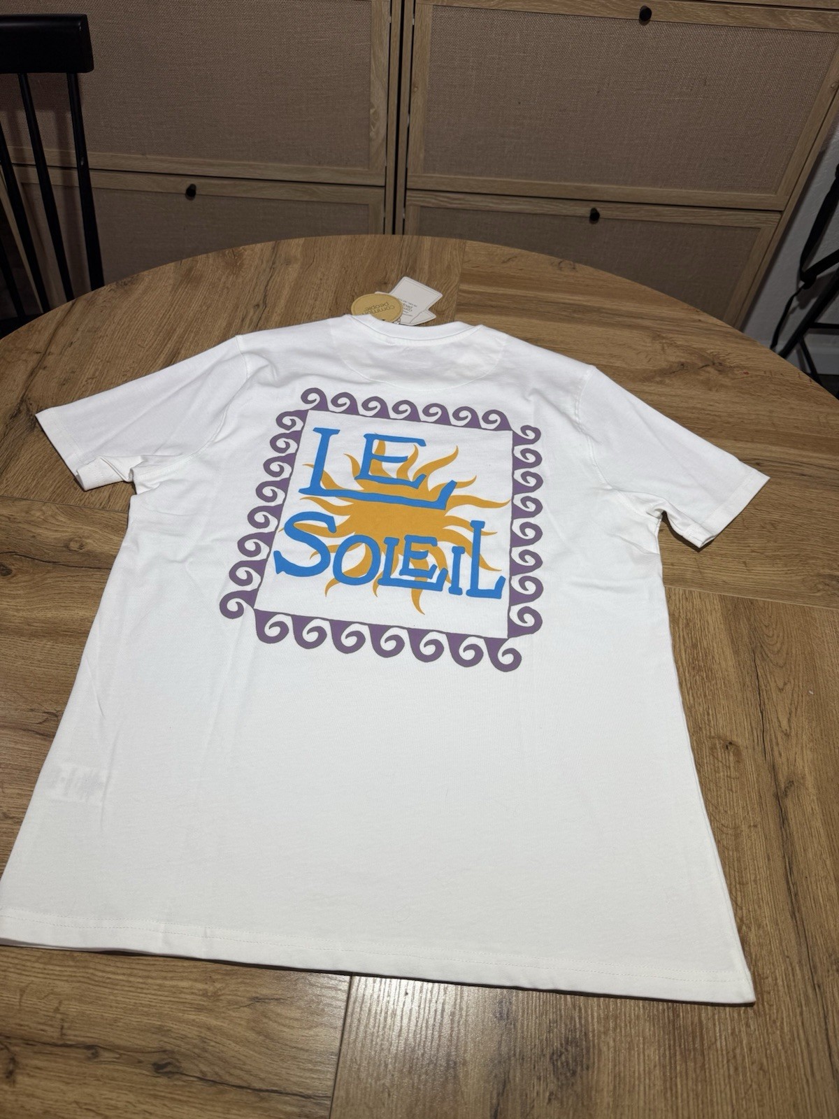 Common People Heavyweight Graphic Print Logo White Crew Neck T-Shirt Men's M gallery
