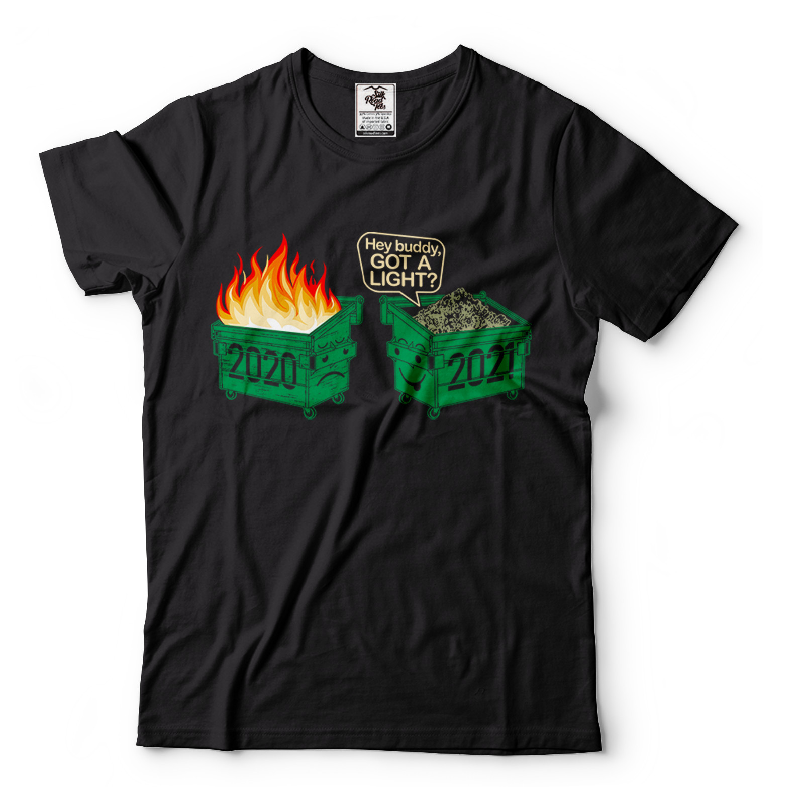 Funny T shirts, Dumpster Fire 2020 vs 2021, Humor Shirts, Funny Casual shirts