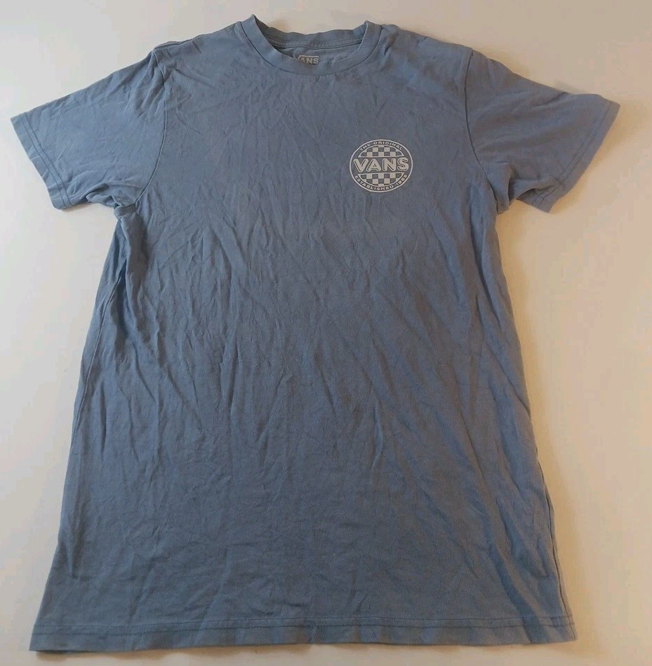 Vans T Shirt Adult Small Slim Fit Blue Periwinkle - Vans The Original 1966 Logo gallery