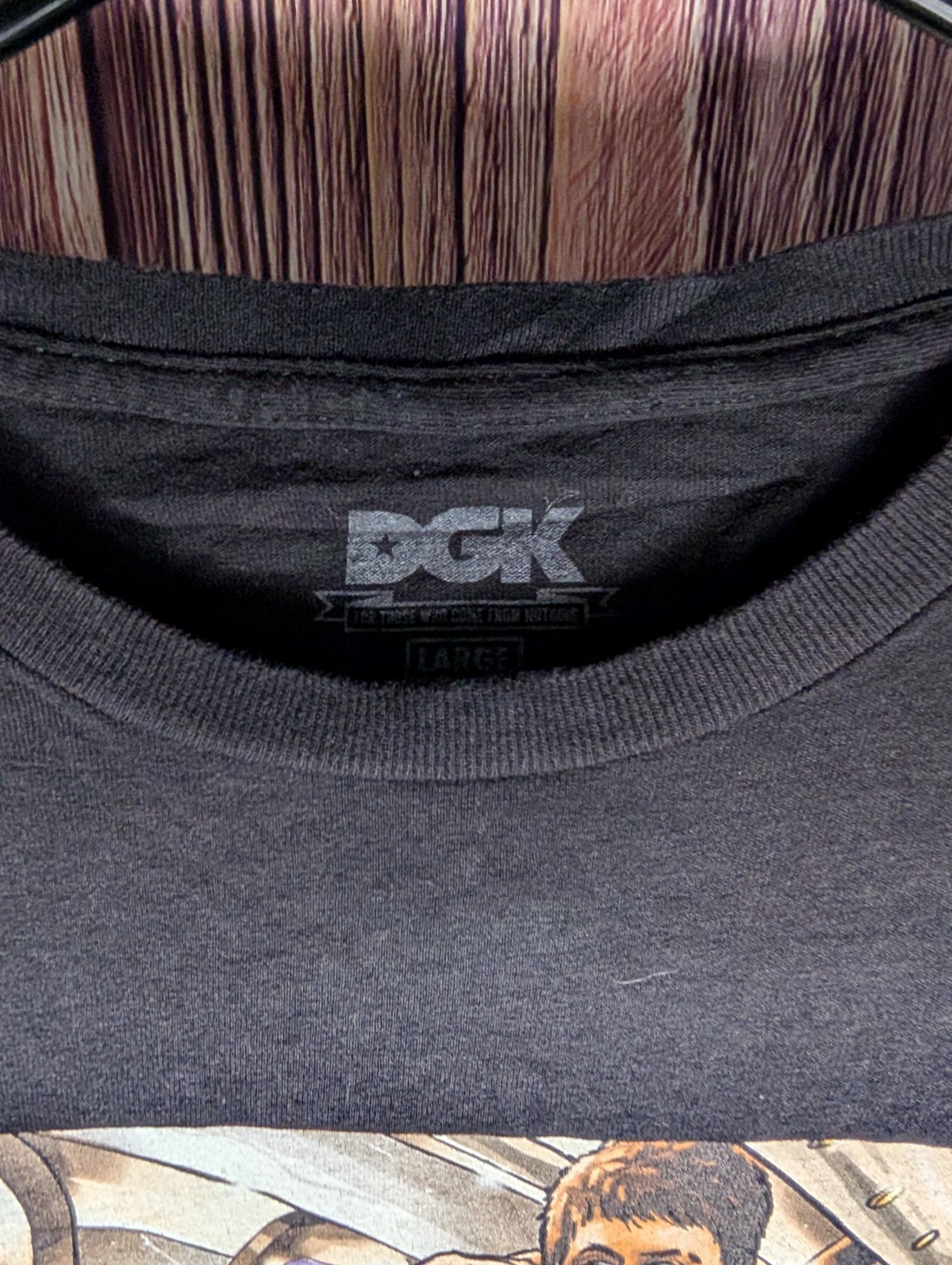 DGK Scarface Graphic T-Shirt Adult Large Black Tony Montana Retro Mobster gallery