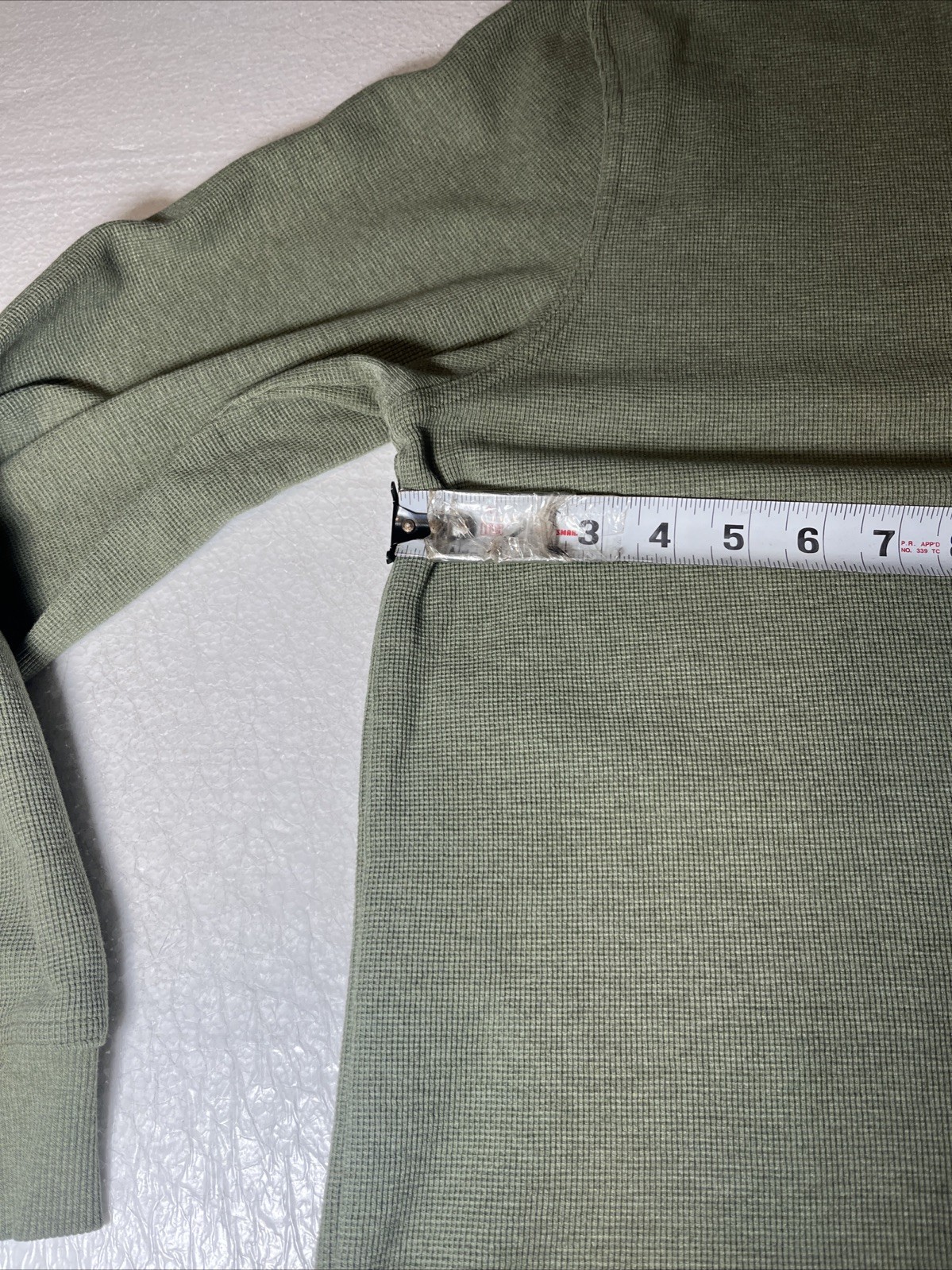 L.L. Bean Shirt Mens Large Green Henley Long Sleeve gallery